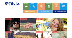 Desktop Screenshot of etitulo.com