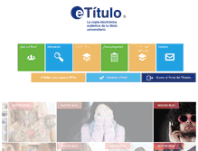Tablet Screenshot of etitulo.com